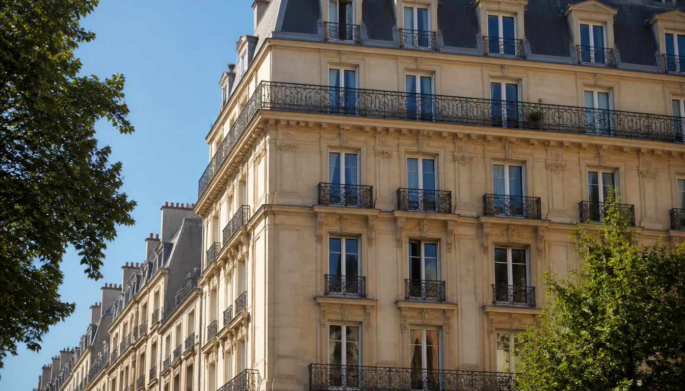 Immeuble haussmannien préservé sans unité extérieure de climatisation